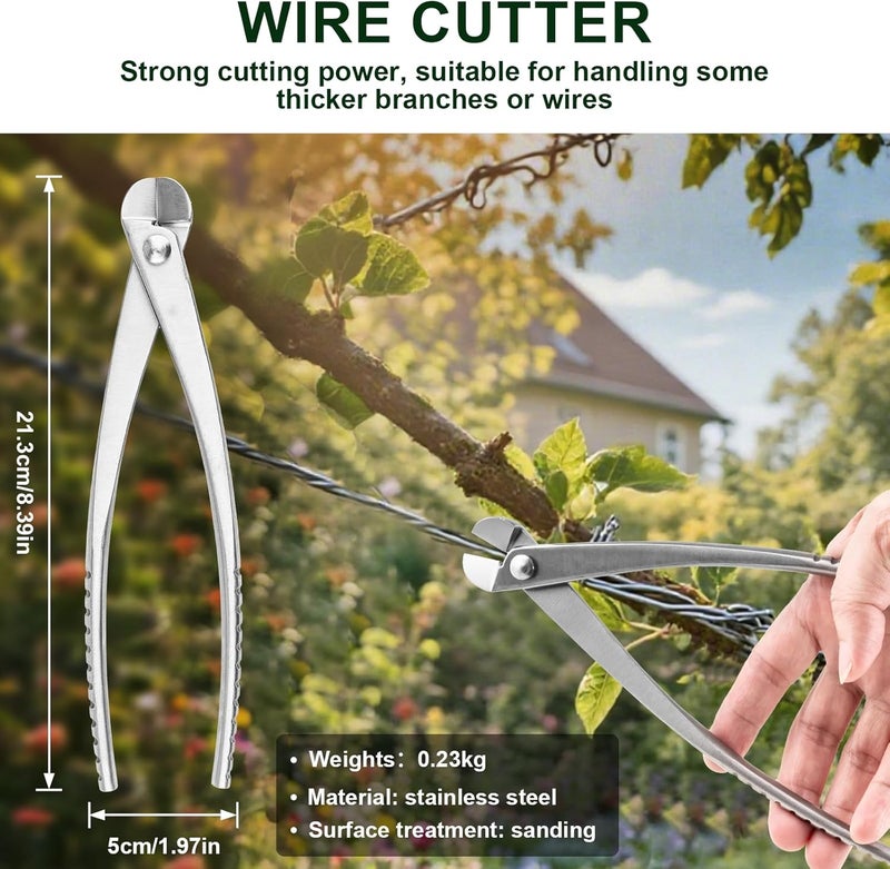 ppkbbeb 6 PCS Bonsai Pruning Tool Set, 6 Different Roles of Scissors to Meet All the Needs of the Usage Process, for Plant Pruning and Shaping, Free Your Hands and Easy to Finish the Work - Image 4